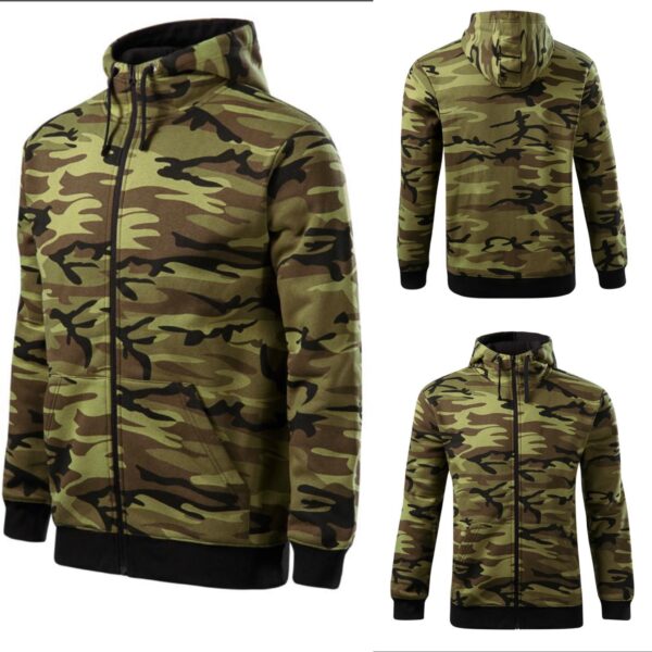 Majica Camo Zipper