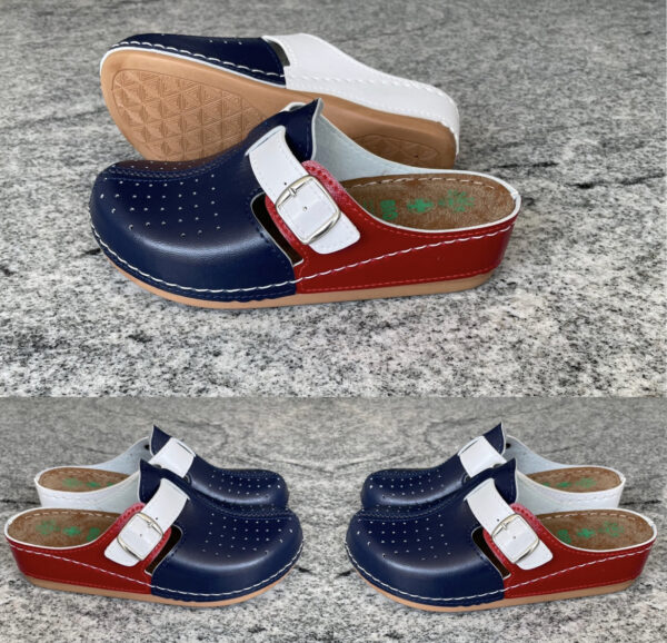 Ženska Klompa plavo-crvena