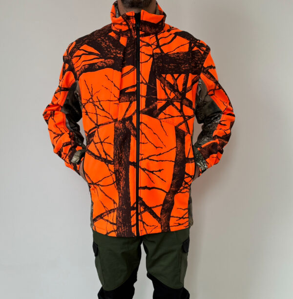 Lovacka Orange Jakna Softshell bez podstave