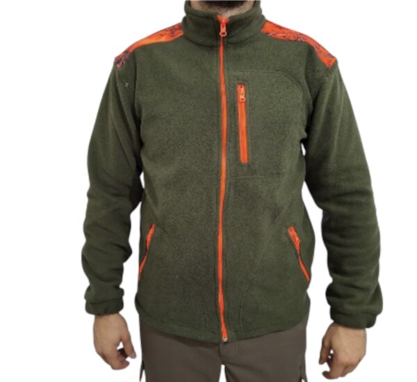 Jakna Flis Zelena Orange Loshan